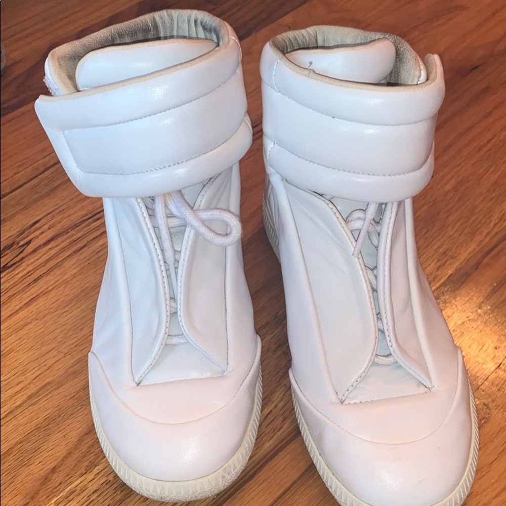 Unisex white mansion margiela sneakers